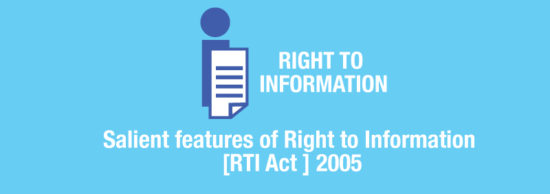 Salient features of Right to Information [RTI Act ] 2005